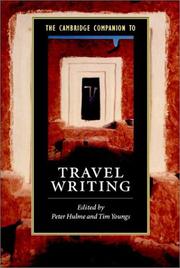 Cover of: The Cambridge companion to travel writing