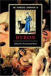 The Cambridge companion to Byron