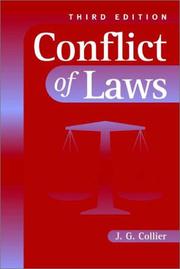 Conflict of laws by Collier, John G.