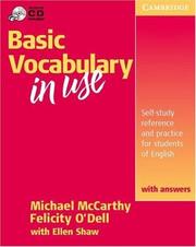 Cover of: Basic vocabulary in use