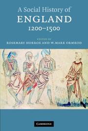 A social history of England, 1200-1500