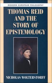 Thomas Reid and the story of epistemology