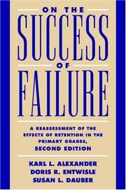 On the success of failure : a reassessment of the effects of retention in the primary grades