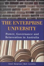 The enterprise university : power, governance, and reinvention in Australia