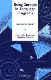 Using surveys in language programs by James Dean Brown