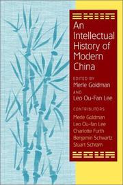 Cover of: An Intellectual History of Modern China by 