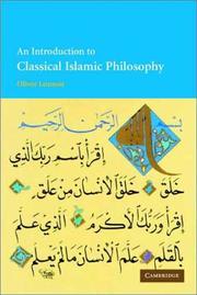 Cover of: An Introduction to Classical Islamic Philosophy