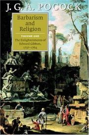 Cover of: Barbarism and Religion, Vol. 1: The Enlightenments of Edward Gibbon, 1737-1764