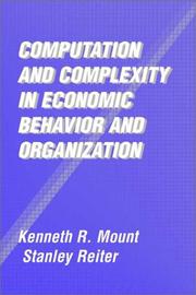 Computation and complexity in economic behavior and organization