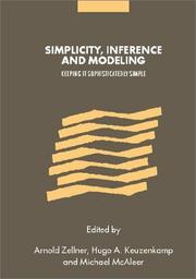 Cover of: Simplicity, inference and modeling by edited by Arnold Zellner, Hugo A. Keuzenkamp and Michael McAleer.