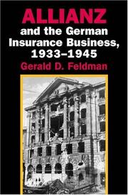Cover of: Allianz and the German Insurance Business, 1933-1945