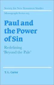 Paul and the power of sin : redefining 