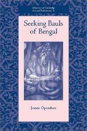 Cover of: Seeking Bauls of Bengal (University of Cambridge Oriental Publications)