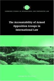 Accountability of armed opposition groups in international law