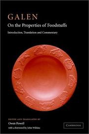 Cover of: Galen: On the Properties of Foodstuffs