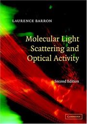 Molecular light scattering and optical activity