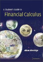 Cover of: A Course in Financial Calculus