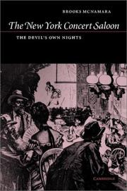 Cover of: The New York concert saloon: the devil's own nights
