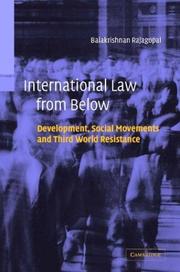 International law from below by Balakrishnan Rajagopal