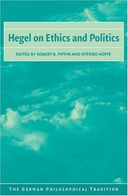 Hegel on ethics and politics