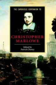 Cover of: The Cambridge companion to Christopher Marlowe