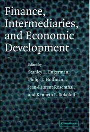 Finance, intermediaries, and economic development