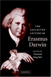 The collected letters of Erasmus Darwin