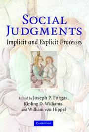 Social judgments : implicit and explicit processes