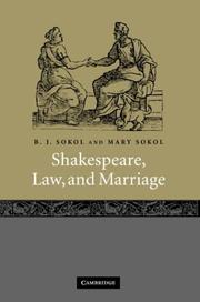 Cover of: Shakespeare, law, and marriage