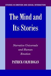 Cover of: The mind and its stories: narrative universals and human emotion