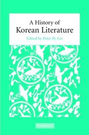 Cover of: A History of Korean Literature