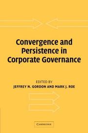 Convergence and persistence in corporate governance