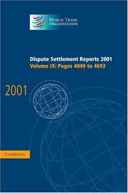 Dispute settlement reports 2001. Vol. IX, Pages 4049-4693