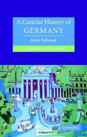 Cover of: A concise history of Germany by Mary Fulbrook