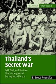Thailand's secret war by E. Bruce Reynolds
