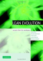 Lean evolution : lessons from the workplace