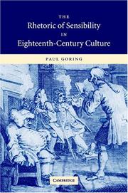 The rhetoric of sensibility in eighteenth-century culture