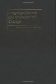 Cover of: Language contact and grammatical change by Bernd Heine