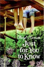 Cover of: Just for You to Know