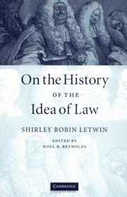 On the history of the idea of law