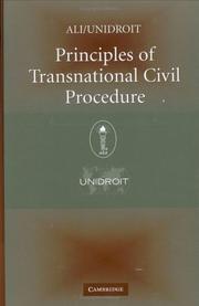 Principles of transnational civil procedure