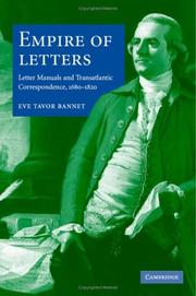 Cover of: Empire of Letters: Letter Manuals and Transatlantic Correspondence, 16801820