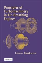 Cover of: Principles of turbomachinery in air-breathing engines by Erian A. Baskharone