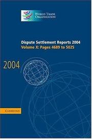 Dispute settlement reports 2004