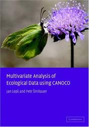 Cover of: Multivariate Analysis of Ecological Data using CANOCO