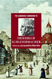 Cover of: The Cambridge Companion to Friedrich Schleiermacher (Cambridge Companions to Religion)