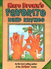 Cover of: Marc Brown's More Favorite Hand Rhymes