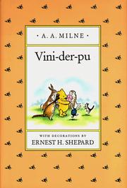Cover of: [Ṿini-der-Pu by A. A. Milne