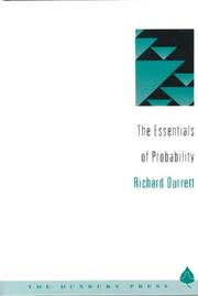 Cover of: The essentials of probability