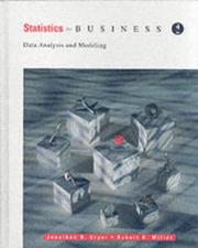 Cover of: Statistics for business by Jonathan D. Cryer